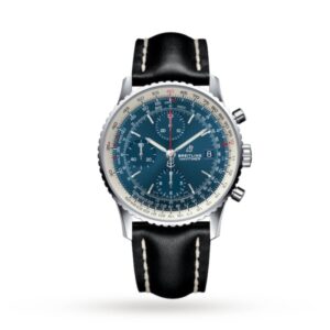 Replica Breitling Navitimer Men Automatic Blue Leather Watch A13324121C1X1