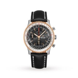 Replica Breitling Navitimer Men Automatic Black Leather Watch U13324211B1X1