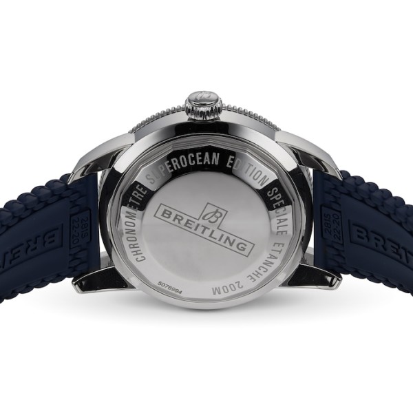 Replica Breitling Superocean Heritage Men Automatic Blue Rubber Watch AB2030161C1S1 - Image 4