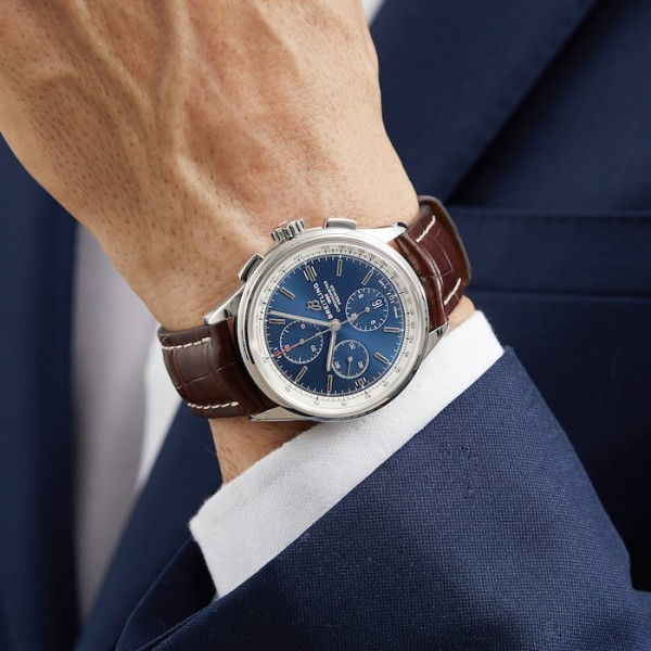 Replica Breitling Premier Men Automatic Blue Crocodile Watch A13315351C1P1 - Image 5