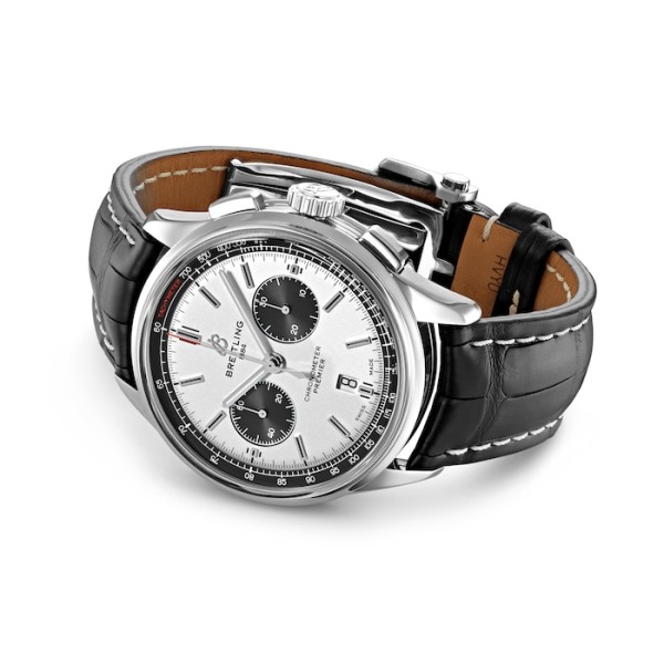 Replica Breitling Premier Men Automatic Black Crocodile Watch AB0118221G1P1 - Image 3