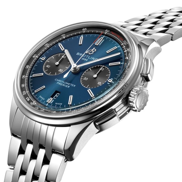 Replica Breitling Premier Men Automatic Blue Stainless Steel Watch AB0118A61C1A1 - Image 3