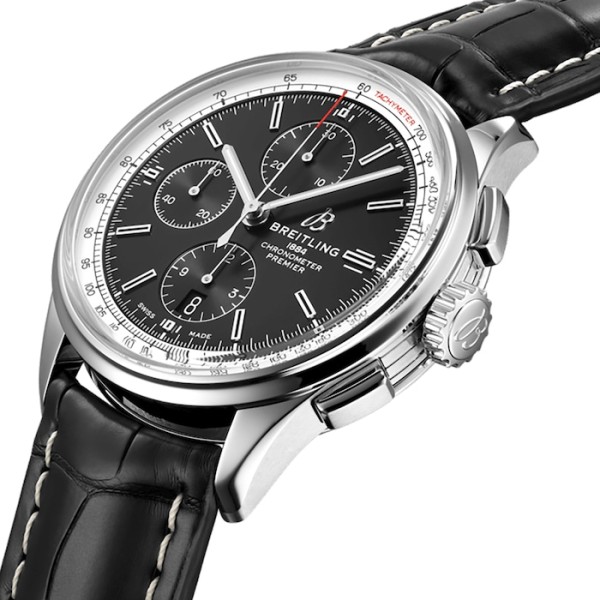 Replica Breitling Premier Men Automatic Black Crocodile Watch A13315351B1P1 - Image 3