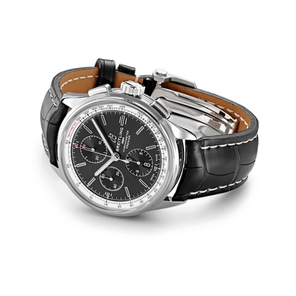 Replica Breitling Premier Men Automatic Black Crocodile Watch A13315351B1P1 - Image 5