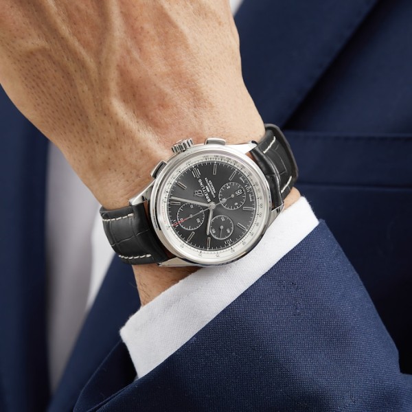 Replica Breitling Premier Men Automatic Black Crocodile Watch A13315351B1P1 - Image 2