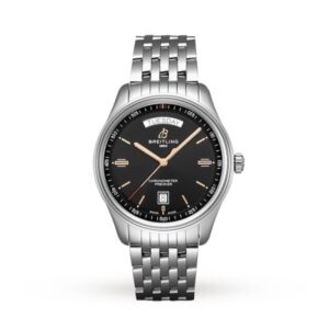 Replica Breitling Premier Men Automatic Black Stainless Steel Watch A45340241B1A1