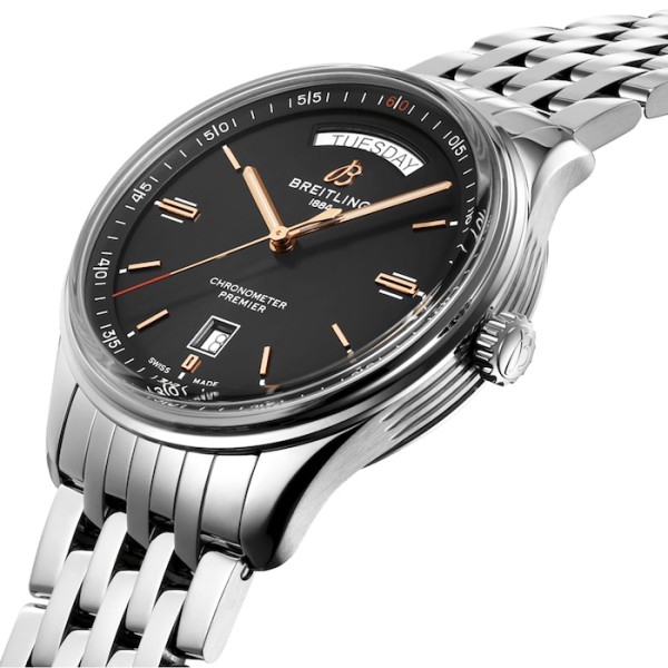 Replica Breitling Premier Men Automatic Black Stainless Steel Watch A45340241B1A1 - Image 3