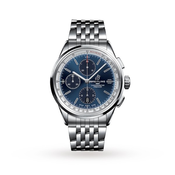 Replica Breitling Premier Men Automatic Blue Stainless Steel Watch A13315351C1A1