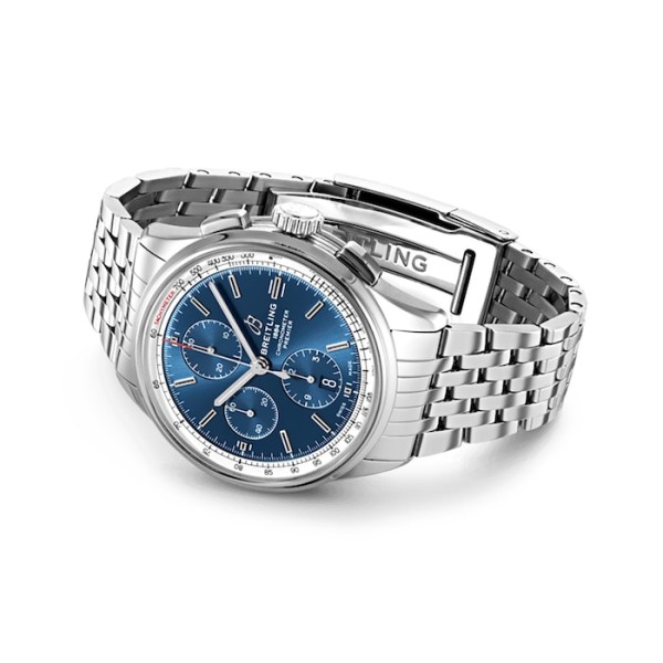 Replica Breitling Premier Men Automatic Blue Stainless Steel Watch A13315351C1A1 - Image 3