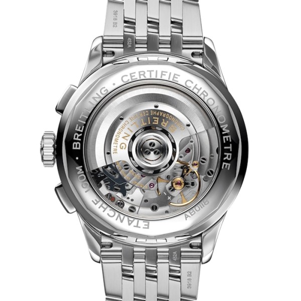 Replica Breitling Premier Men Automatic Black Stainless Steel Watch AB0118221G1A1 - Image 4