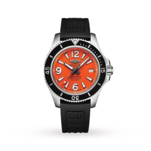 Replica Breitling Superocean Men Automatic Orange Rubber Watch A17366D71O1S1