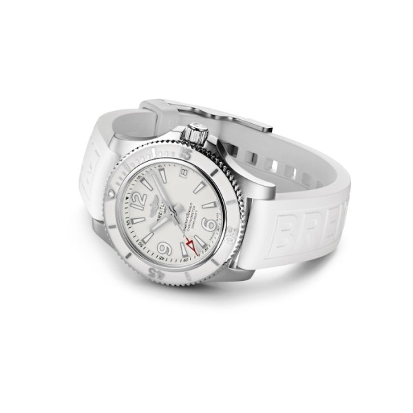 Replica Breitling Superocean Women Automatic White Rubber Watch A17316D21A1S1 - Image 5