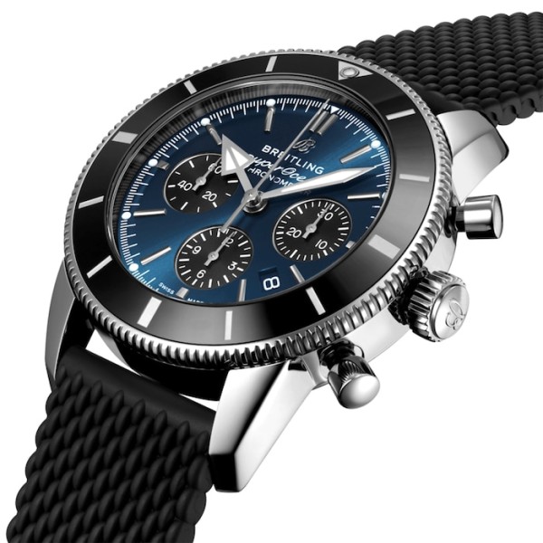 Replica Breitling Superocean Heritage Men Automatic Blue Rubber Watch AB0162121C1S1 - Image 2
