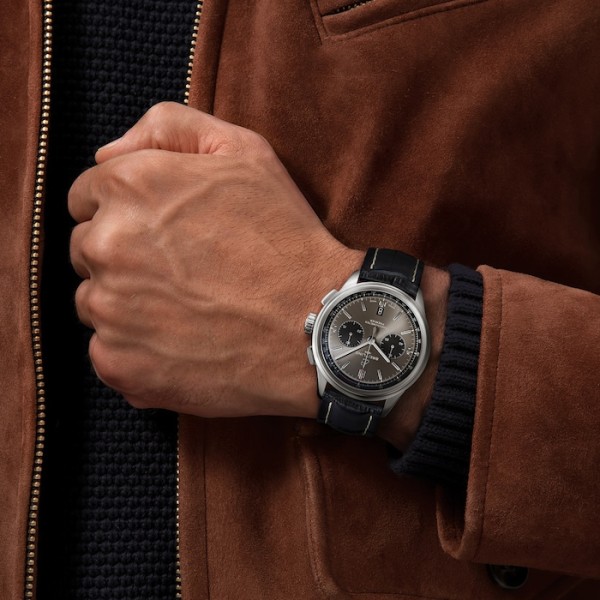 Replica Breitling Premier Men Automatic Grey Crocodile Watch AB0118221B1P1 - Image 5