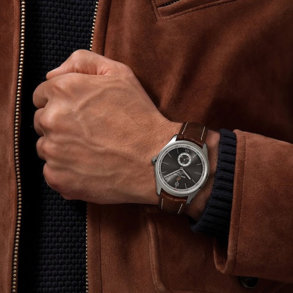 Replica Breitling Premier Men Automatic Grey Crocodile Watch A37340351B1P1 - Image 4