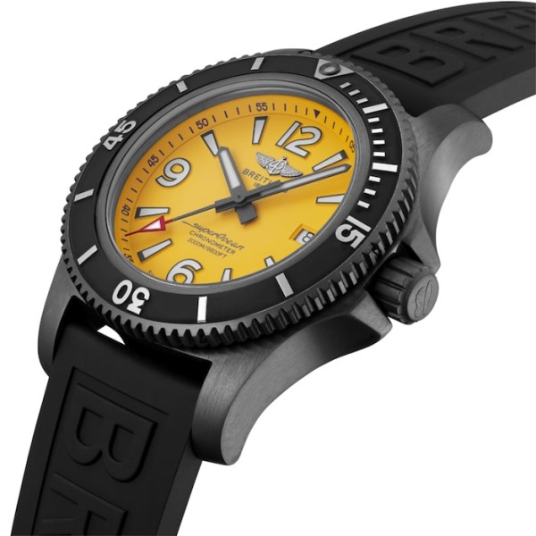 Replica Breitling Superocean Men Automatic Yellow Rubber Watch M17368D71I1S1 - Image 5