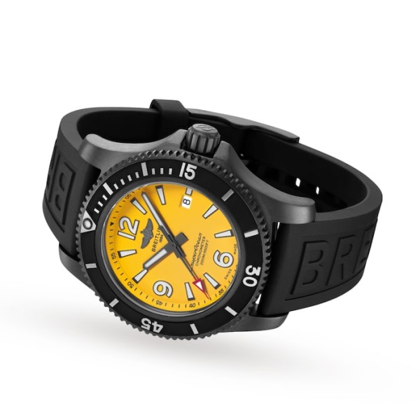 Replica Breitling Superocean Men Automatic Yellow Rubber Watch M17368D71I1S1 - Image 3
