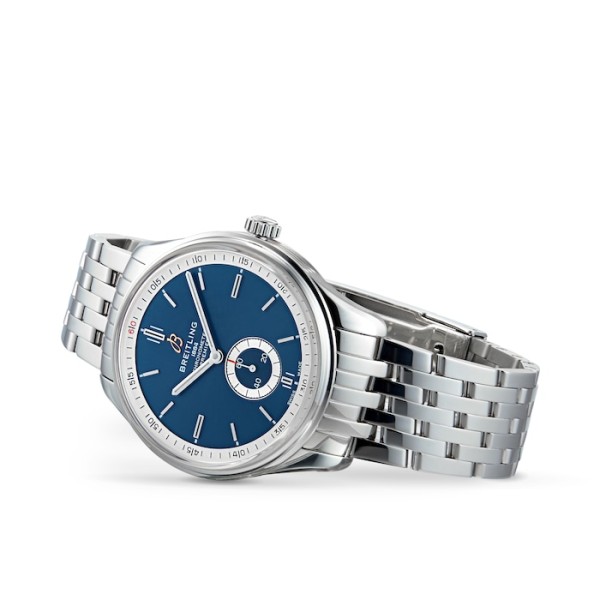 Replica Breitling Premier Men Automatic Blue Stainless Steel Watch A37340351C1A1 - Image 4