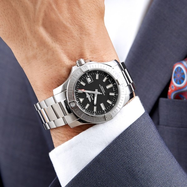 Replica Breitling Avenger Men Automatic Black Stainless Steel Watch A17318101B1A1 - Image 2