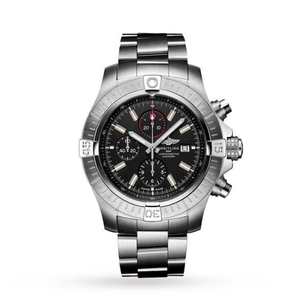 Replica Breitling Avenger Men Automatic Black Stainless Steel Watch A13375101B1A1