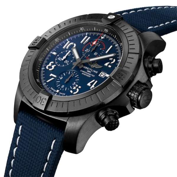 Replica Breitling Avenger Men Automatic Blue Leather Watch V13375101C1X2 - Image 4