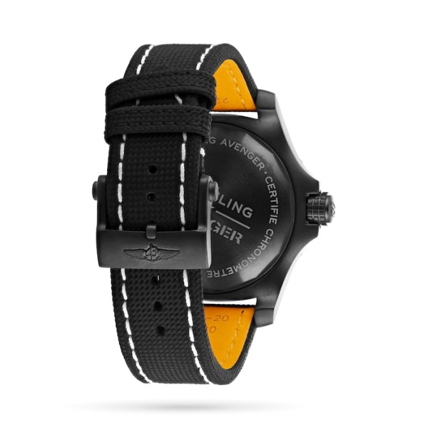 Replica Breitling Avenger Men Automatic Black Leather Watch V17319101B1X2 - Image 3