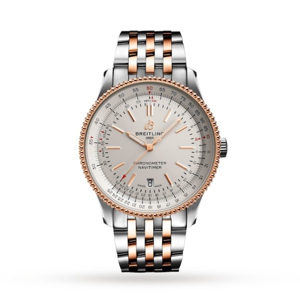 Replica Breitling Navitimer Men Automatic Cream Leather Watch U17326211G1U1