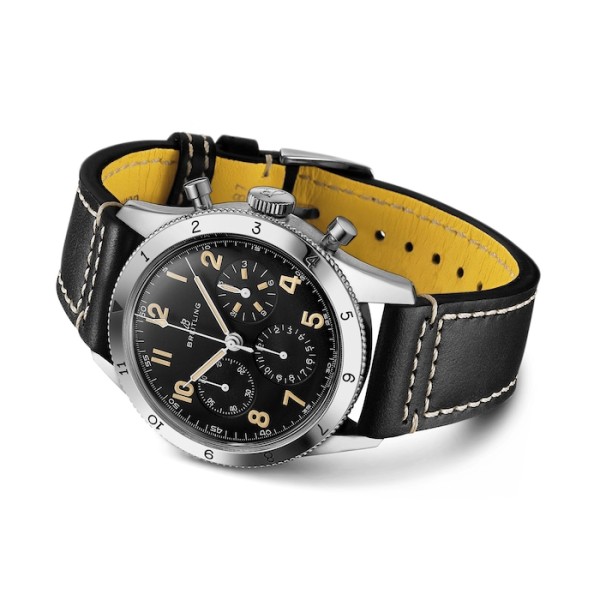 Replica Breitling Aviator 8 Men Black Leather Watch AB0920131B1X1 - Image 4