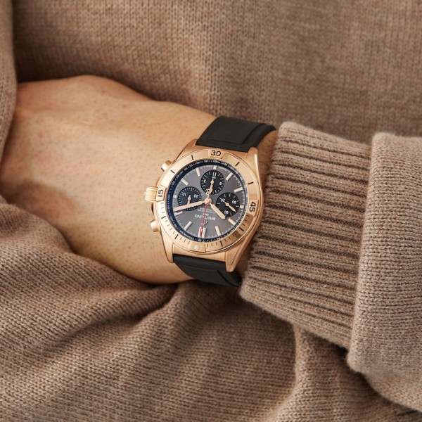 Replica Breitling Chronomat Men Automatic Grey Rubber Watch RB0134101B1S1 - Image 2