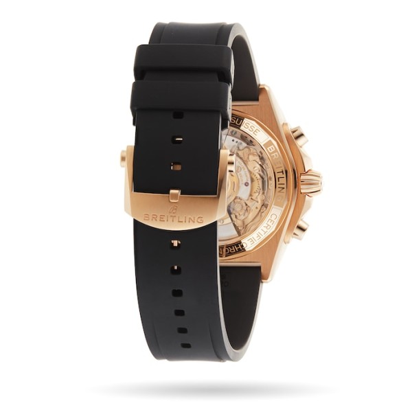 Replica Breitling Chronomat Men Automatic Grey Rubber Watch RB0134101B1S1 - Image 6