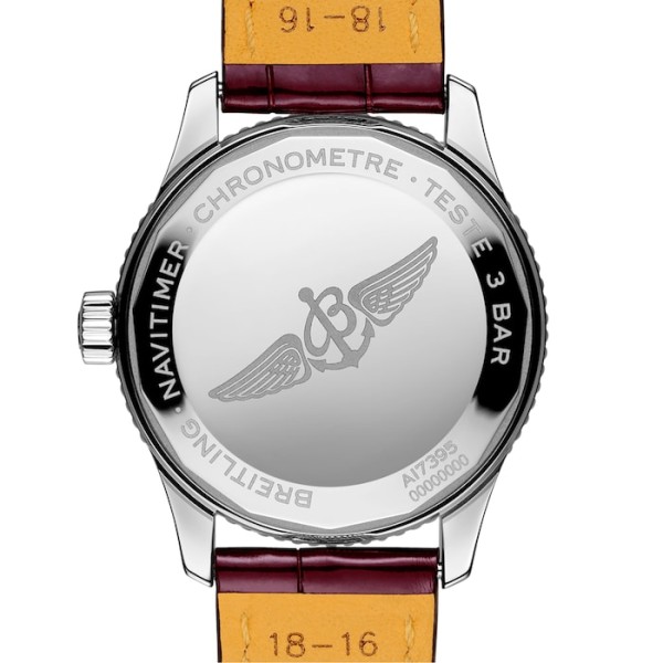 Replica Breitling Navitimer Women Automatic Silver Crocodile Watch A17395F41G1P1 - Image 4