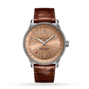 Replica Breitling Navitimer Women Automatic Brown Crocodile Watch A17395201K1P1