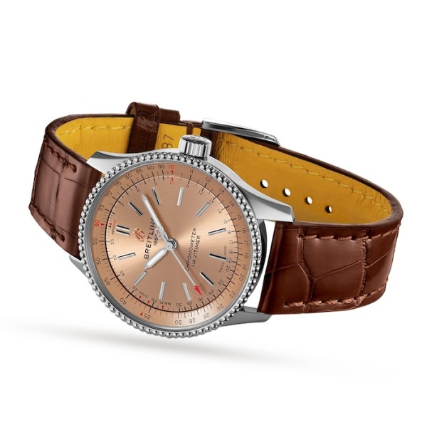 Replica Breitling Navitimer Women Automatic Brown Crocodile Watch A17395201K1P1 - Image 2