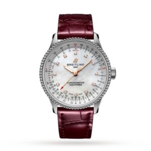 Replica Breitling Navitimer Women Automatic Mother of Pearl Crocodile Watch A17395211A1P1