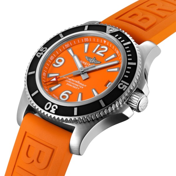 Replica Breitling Superocean Women Automatic Orange Rubber Watch A17316D71O1S1 - Image 2