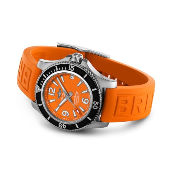 Replica Breitling Superocean Women Automatic Orange Rubber Watch A17316D71O1S1 - Image 4