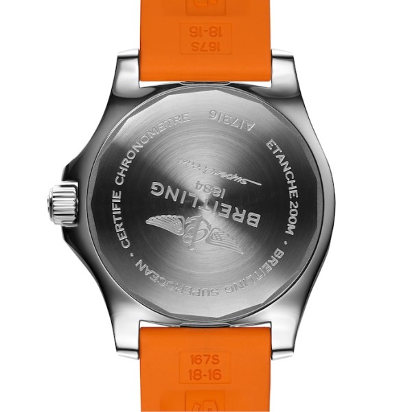 Replica Breitling Superocean Women Automatic Orange Rubber Watch A17316D71O1S1 - Image 3