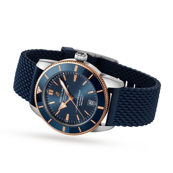 Replica Breitling Superocean Heritage Men Automatic Blue Rubber Watch UB2010161C1S1 - Image 4