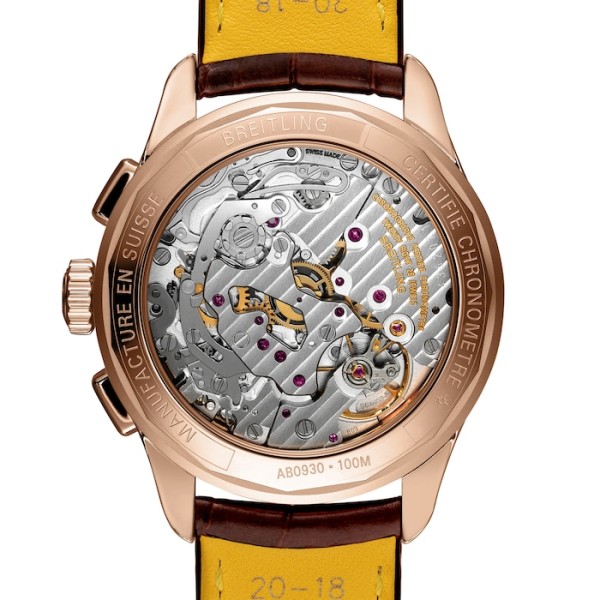 Replica Breitling Premier Men Silver Alligator Watch RB0930371G1P1 - Image 5