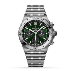 Replica Breitling Chronomat Men Automatic Green Stainless Steel Watch AB0134101L1A1