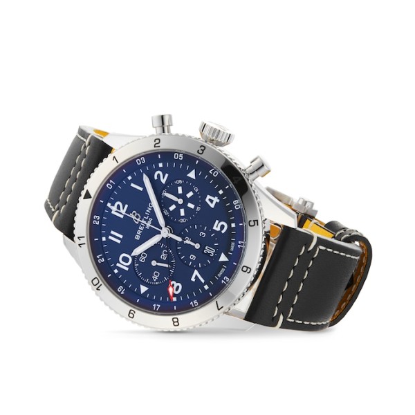 Replica Breitling Breitling Aviator 8 Men Automatic Blue Leather Watch AB04451A1C1X1 - Image 5
