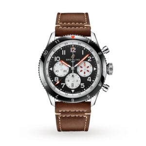 Replica Breitling Breitling Aviator 8 Men Automatic Black Leather Watch YB04451A1B1X1