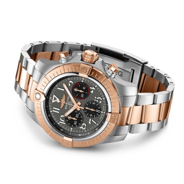 Replica Breitling Avenger Men Automatic Grey Stainless Steel & 18K Red Gold Watch UB01821A1B1U1 - Image 3