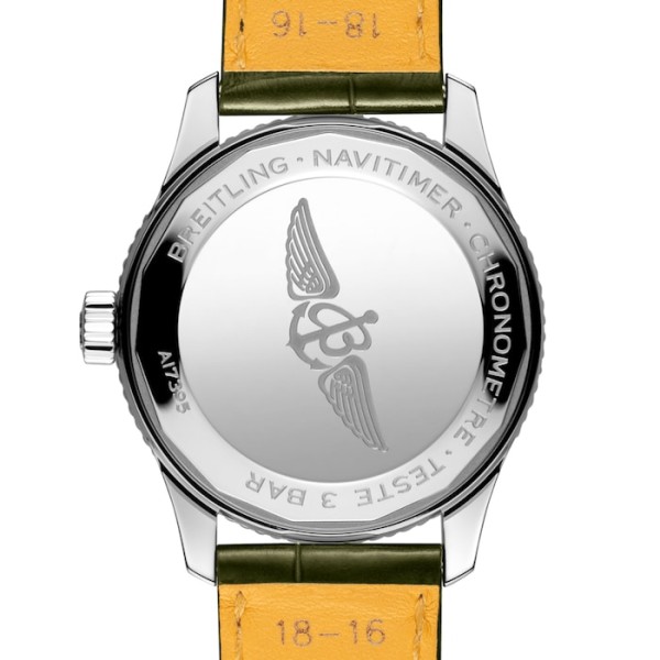 Replica Breitling Navitimer Women Automatic Green Alligator Watch A17395361L1P2 - Image 2