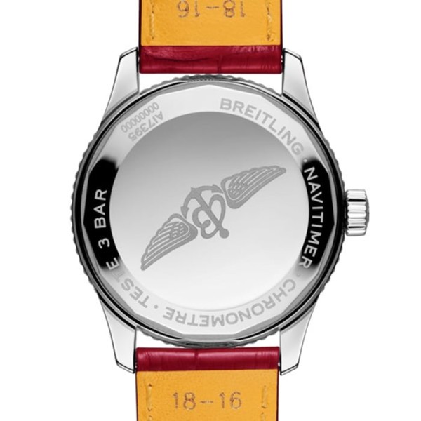 Replica Breitling Navitimer Women Automatic Mother of Pearl Leather Watch A17395211A1P6 - Image 4