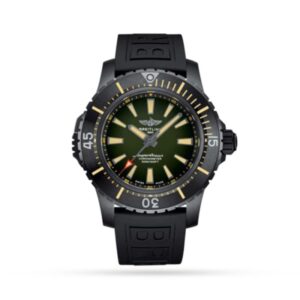 Replica Breitling Superocean Men Automatic Green Rubber Watch V17369241L1S1