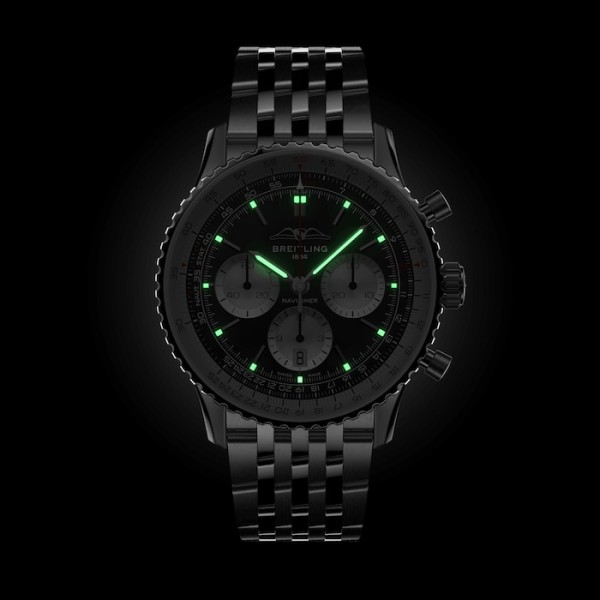 Replica Breitling Navitimer Men Automatic Black Stainless Steel Watch AB0138211B1A1 - Image 5