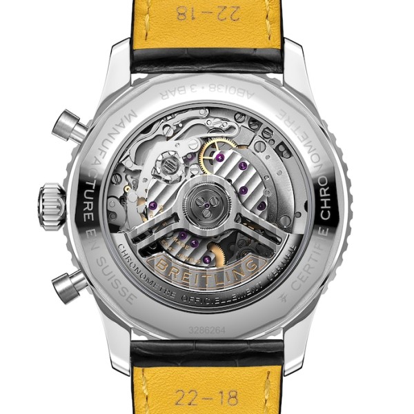 Replica Breitling Navitimer Men Automatic Blue Alligator Watch AB0138241C1P1 - Image 4