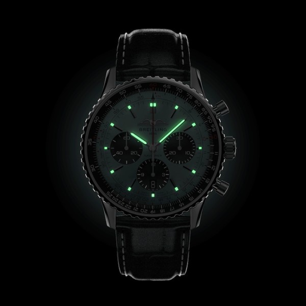 Replica Breitling Navitimer Men Automatic Blue Alligator Watch AB0138241C1P1 - Image 5