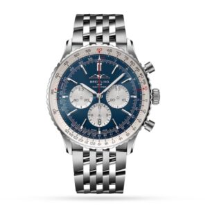Replica Breitling Navitimer Men Automatic Blue Stainless Steel Watch AB0137211C1A1
